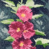 click here to view larger image of Mini Hollyhocks  (counted cross stitch kit)