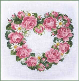 click here to view larger image of Heart Of Roses & Daisies (chart)