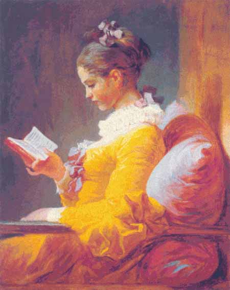Young Girl Reading, A  - Jean-Honore Fragonard