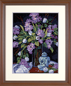 click here to view larger image of Tulips & Lilacs (needlepoint kits)