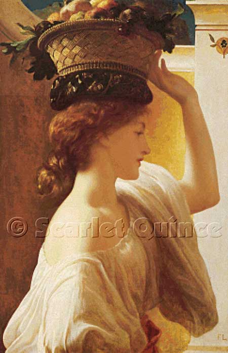 Eucharis -  A Girl with a Basket of Fruit - Lord Frederic Leighton