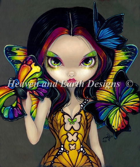 Fairy With a Butterfly Mask - Quick Stitch