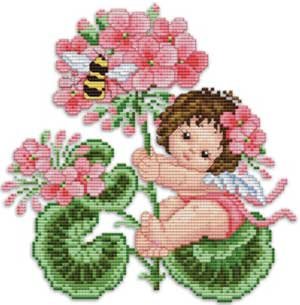 click here to view larger image of Geranium Fairy Baby (chart)