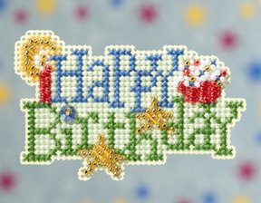 click here to view larger image of Happy Birthday (2009)  (counted cross stitch kit)