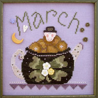 click here to view larger image of Tea Pot - March (button pack)