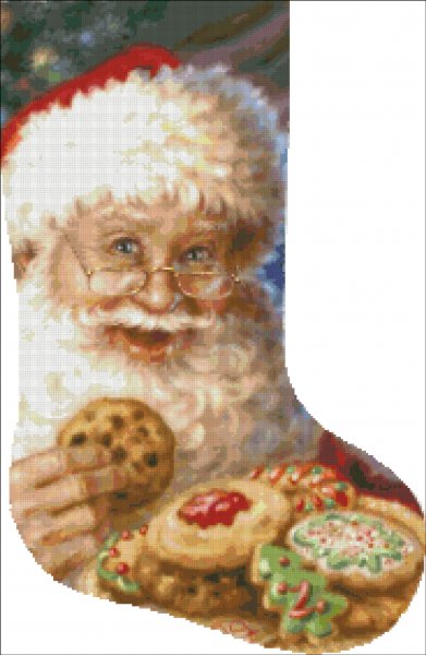 click here to view larger image of Milk and Cookies Stocking - Gelsinger (chart)
