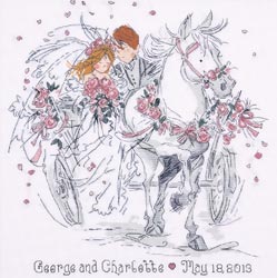 click here to view larger image of Wedding Carriage (counted cross stitch kit)