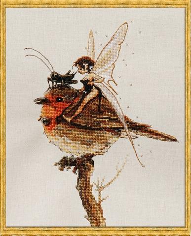 click here to view larger image of F�e au Rouge-Gorge (KIT) (counted cross stitch kit)