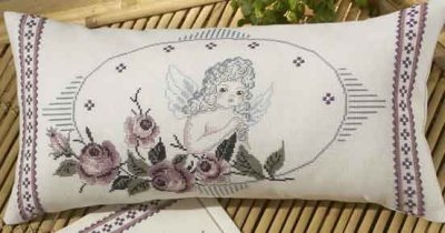 click here to view larger image of Angel Pillow (counted cross stitch kit)