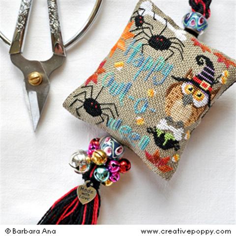 click here to view larger image of Owl-o-ween Scissor Fob (chart)