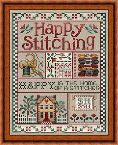 click here to view larger image of Happy Stitching (chart)