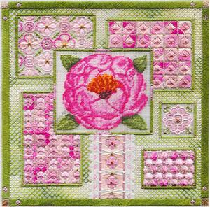 click here to view larger image of Peony Collage (counted canvas chart)