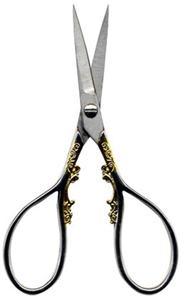 4in Gunmetal/Gold Teardrop Scissors