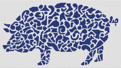 click here to view larger image of Tribal Pig (chart)