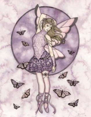 Butterfly Ballerina in Lavender