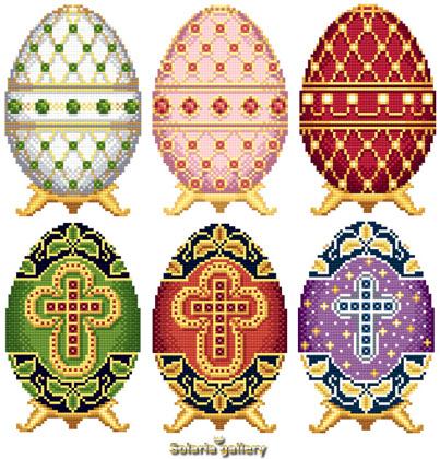 Easter Eggs in Faberge Style - Collection 1