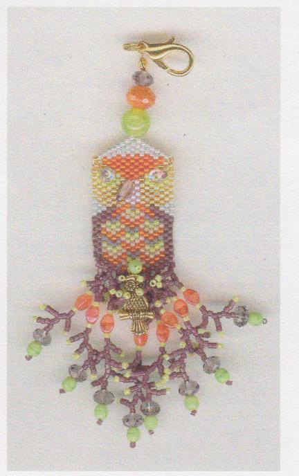 click here to view larger image of Owloween Scissor Fob (bead kit)