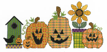 click here to view larger image of Fabric Pumpkins (chart)