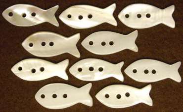 School of Fish Buttons (Mother of Pearl)