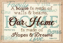 click here to view larger image of Home (counted cross stitch kit)
