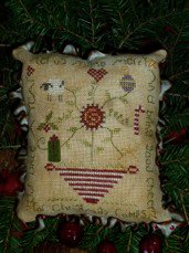 click here to view larger image of Good Cheer Pin Cushion (counted cross stitch kit)