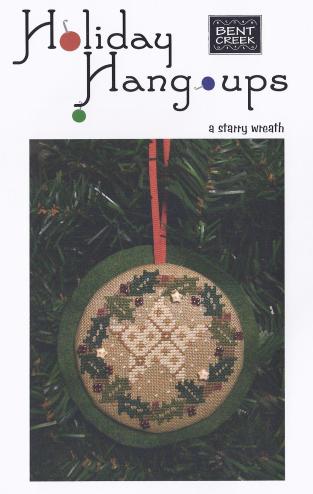 click here to view larger image of Holiday Hang-ups - A Starry Wreath (counted cross stitch kit)