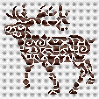 click here to view larger image of Tribal Reindeer (chart)