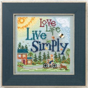 click here to view larger image of Live Simply (2012) (counted cross stitch kit)