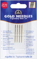 DMC Gold Tapestry Needles - Size 24