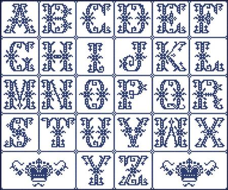 Alphabet Sampler Crowns