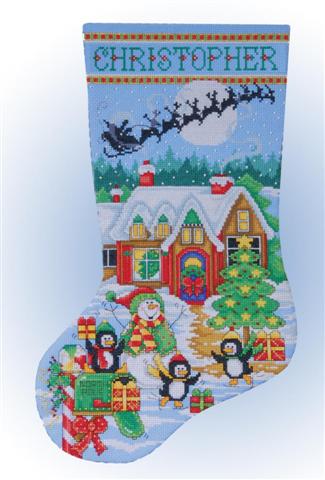 Penguin Party Stocking