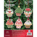 click here to view larger image of Christmas Cupcake Ornaments (counted cross stitch kit)