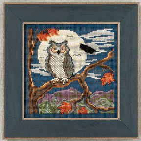 click here to view larger image of Night Owl  (2012) (counted cross stitch kit)