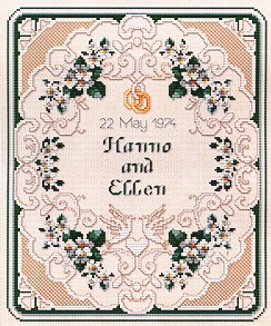 click here to view larger image of Sampler - Wedding (chart)