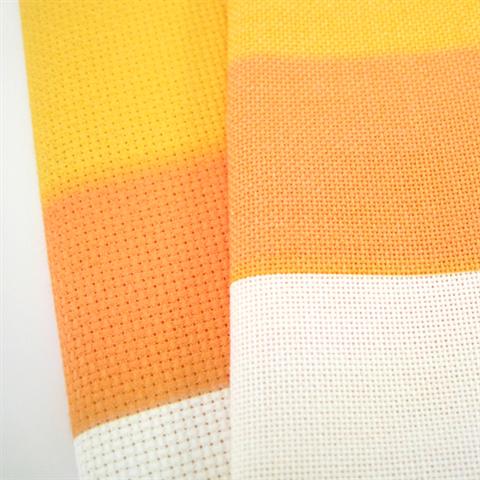 Fabric Flair - Candy Corn Stripes - 20in x 35in (28ct Cotton Evenweave)