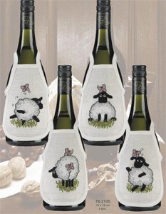 Sheep Bottle Aprons (4pcs)