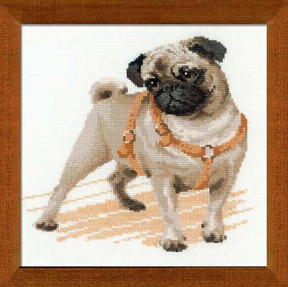 click here to view larger image of Pug Dog (counted cross stitch kit)