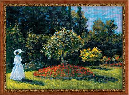 Woman in a Garden (Monet Painting)