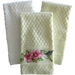 Estate Diamond Weave Towel 16 x 24 Ecru