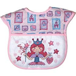 Princess Quilted Baby Bib