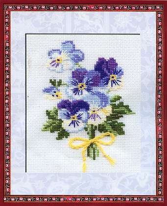 click here to view larger image of Violas (counted cross stitch kit)