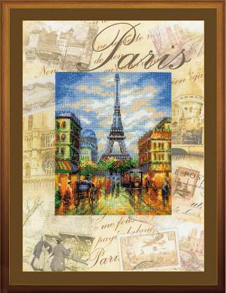 click here to view larger image of Cities of the World - Paris (counted cross stitch kit)