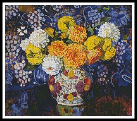 Vase of Flowers   (Theo Van Rysselberghe)