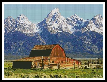 click here to view larger image of Grand Tetons Barn (chart)