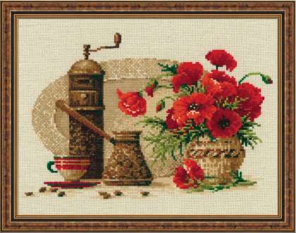 click here to view larger image of Coffee (counted cross stitch kit)