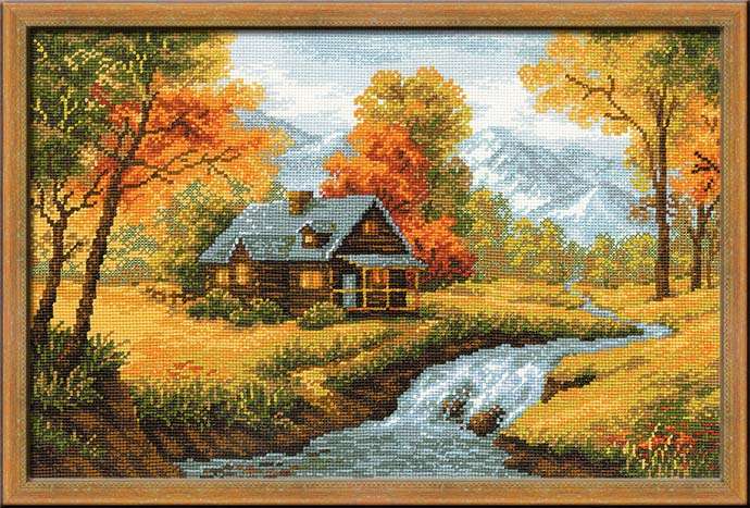 click here to view larger image of Autumn View (counted cross stitch kit)