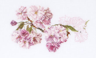 click here to view larger image of Prunus (counted cross stitch kit)