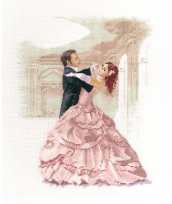 click here to view larger image of Waltz - Dancers   (counted cross stitch kit)
