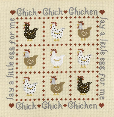 Chick Chick Chicken KIT - 16ct Aida