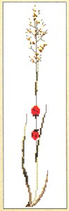 click here to view larger image of Flower With Lady Bugs (counted cross stitch kit)
